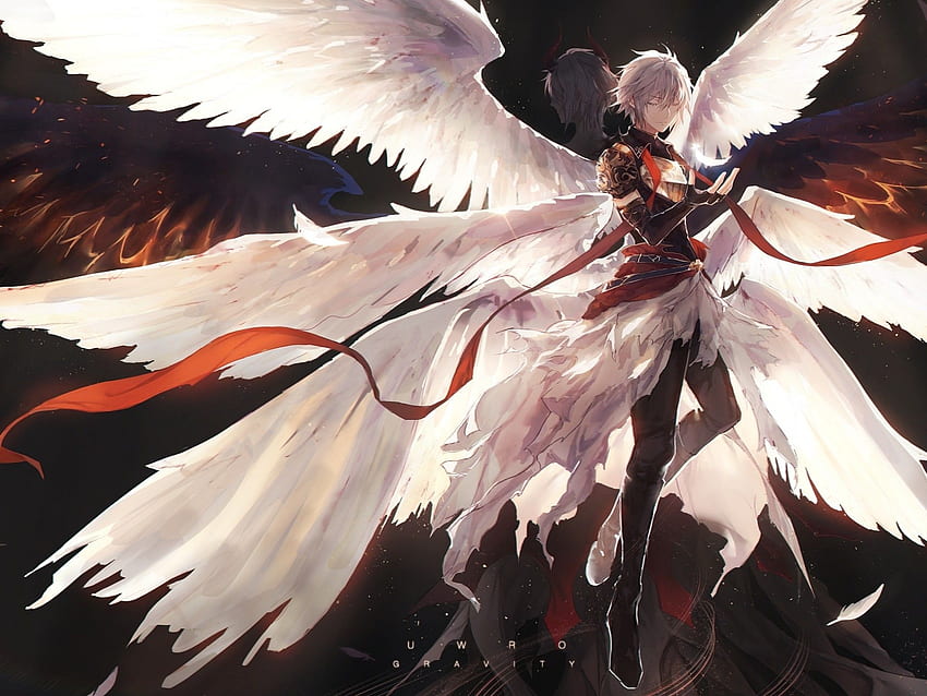 Anime half angel half demon HD wallpapers | Pxfuel