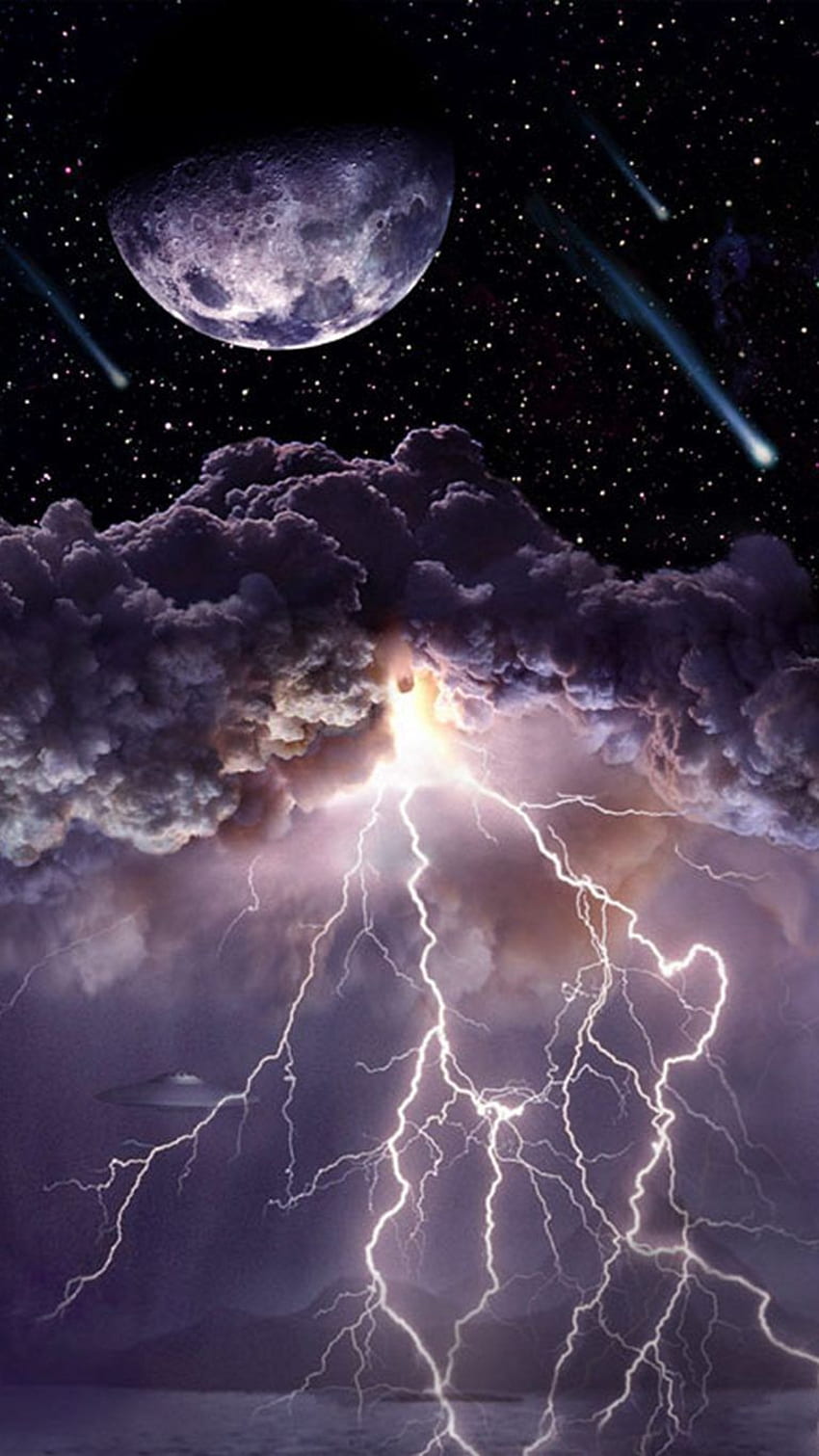 Galaxy Thunder, Space Storm HD phone wallpaper