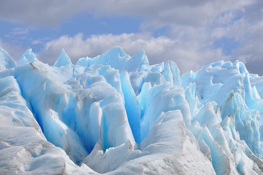 Blue snow, glacier HD wallpaper