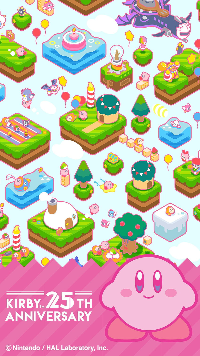 Ponsel Peringatan 25 Tahun Kirby dari My Nintendo wallpaper ponsel HD
