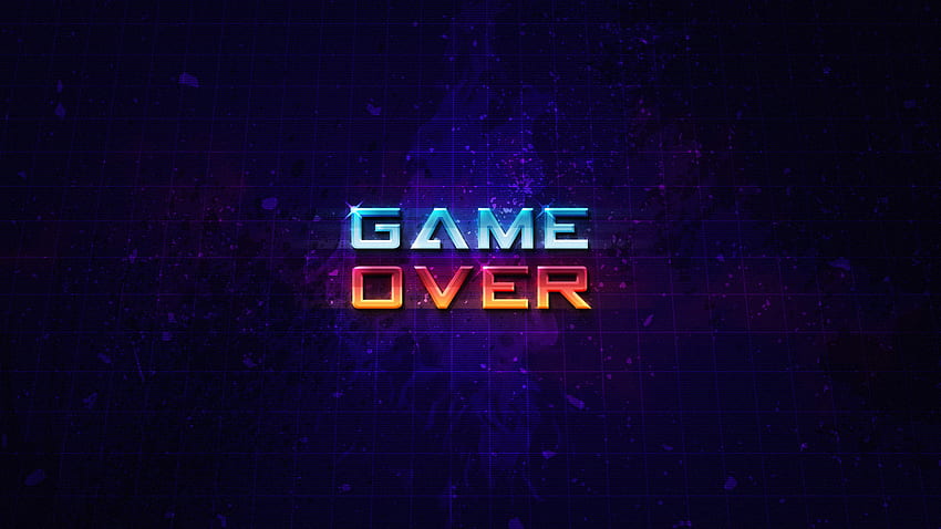 Game Over Typography Art , Typography, , , Background, and , Game Over Android HD wallpaper