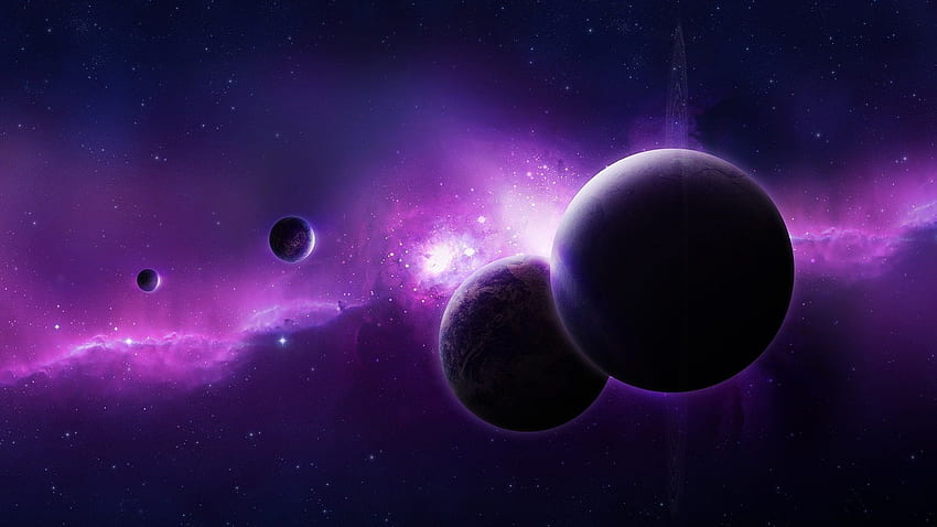 Universe (High Quality). Ambient Music, Purple Galaxy , Nebula , Ambience HD wallpaper