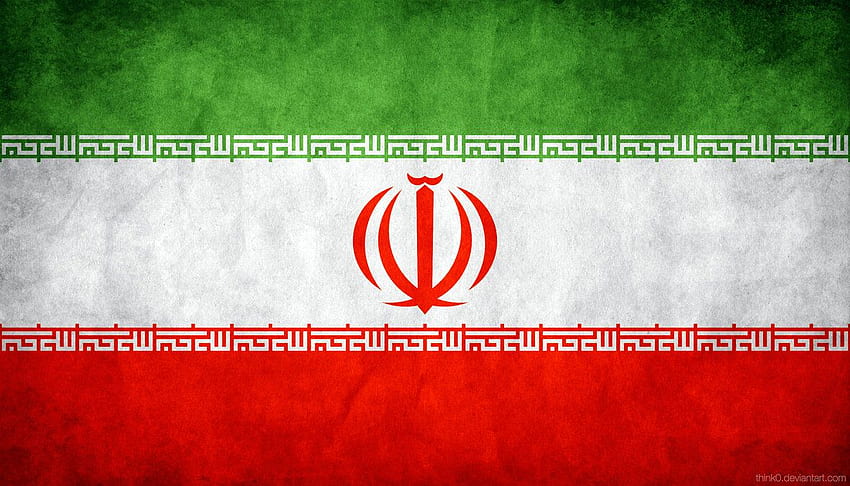 Grungy флаг на Иран, флаг на Персия HD тапет