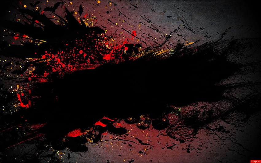 Dark Oil Splatter Background. Beautiful, Dark Painting HD wallpaper