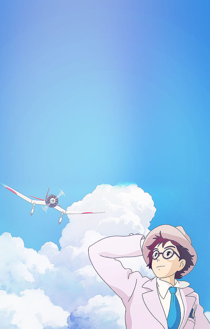 El viento se levanta de teléfono - Studio Ghibli fondo de pantalla del teléfono