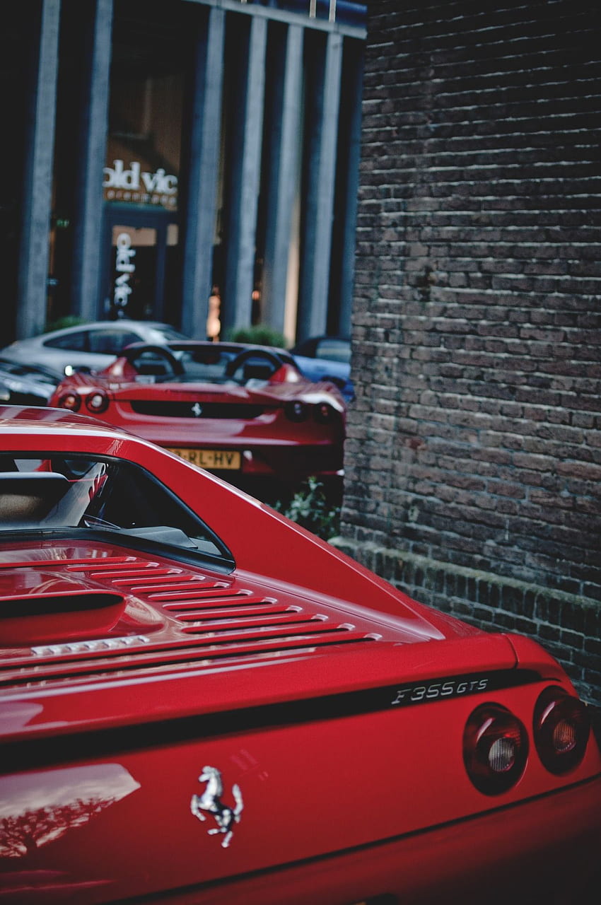Ferrari F355 GTS x F430 Spider. Ferrari, Carro Ferrari, Super carros, Ferrari 355 Papel de parede de celular HD