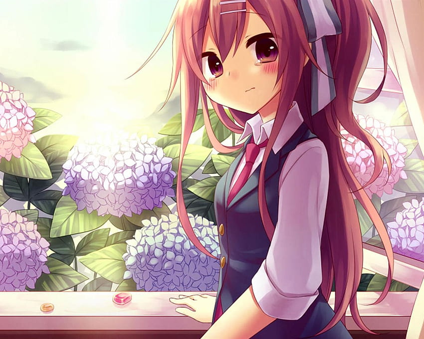 Design / Cute Anime Character Theme - Mẫu, Cute Girl Anime HD wallpaper