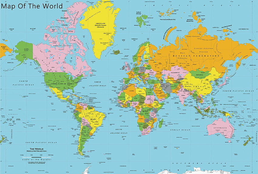 World Map world map political, Countries Map HD wallpaper
