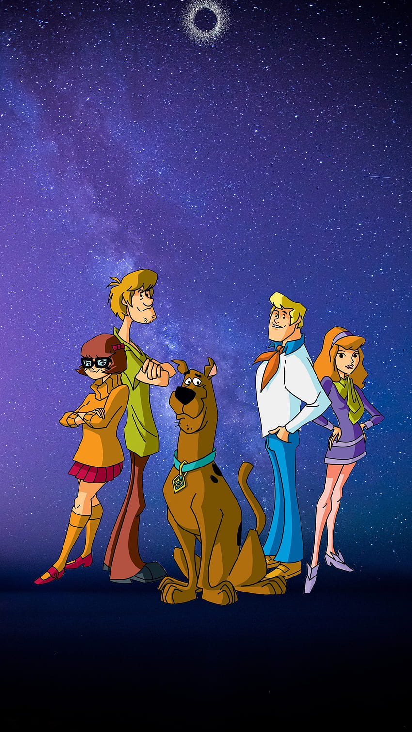 Scooby-Doo, sky, art HD phone wallpaper
