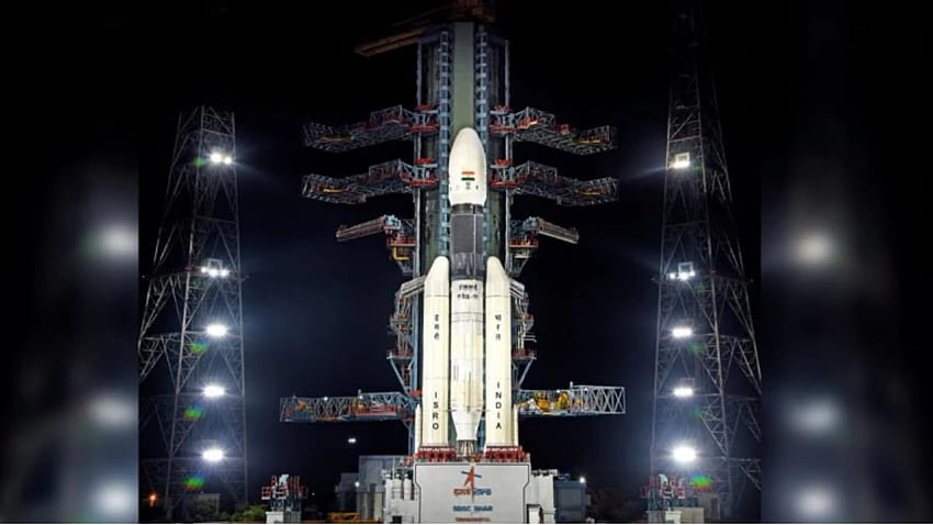 Chandrayaan 2 발사 임무 : Bahubali 로켓이 2에서 이륙하도록 설정, ISRO HD 월페이퍼