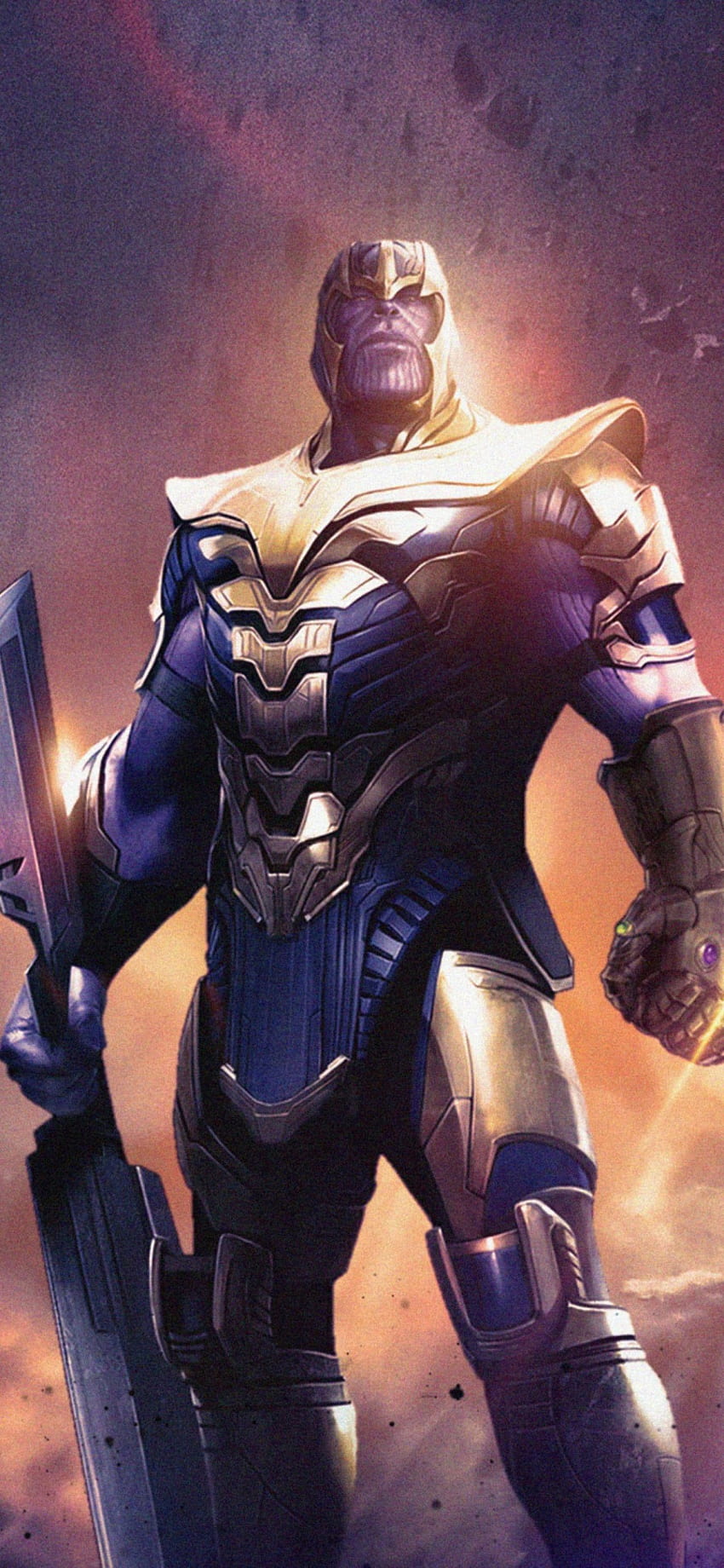 El mejor iPhone de Thanos, Thanos Neon fondo de pantalla del teléfono