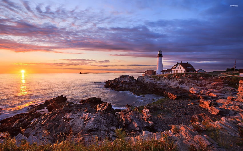 Lighthouse Sunset : Get top quality Lighthouse Sunset, Cape Cod Beach ...