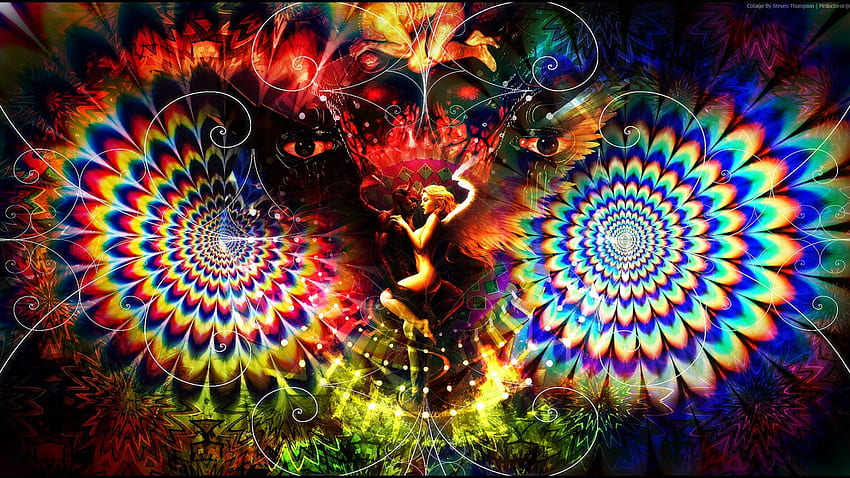 Cool Background : Trippy & psychedelic , Trippy Collage HD wallpaper