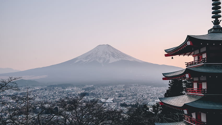Mount Fuji City Japan Landscape Scenery , Japanese Scenic HD wallpaper