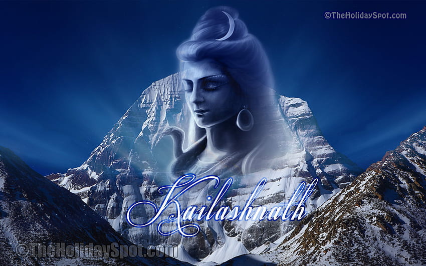 Mostrando Lord Shiva y el Monte Kailash - Monte Kailash fondo de pantalla