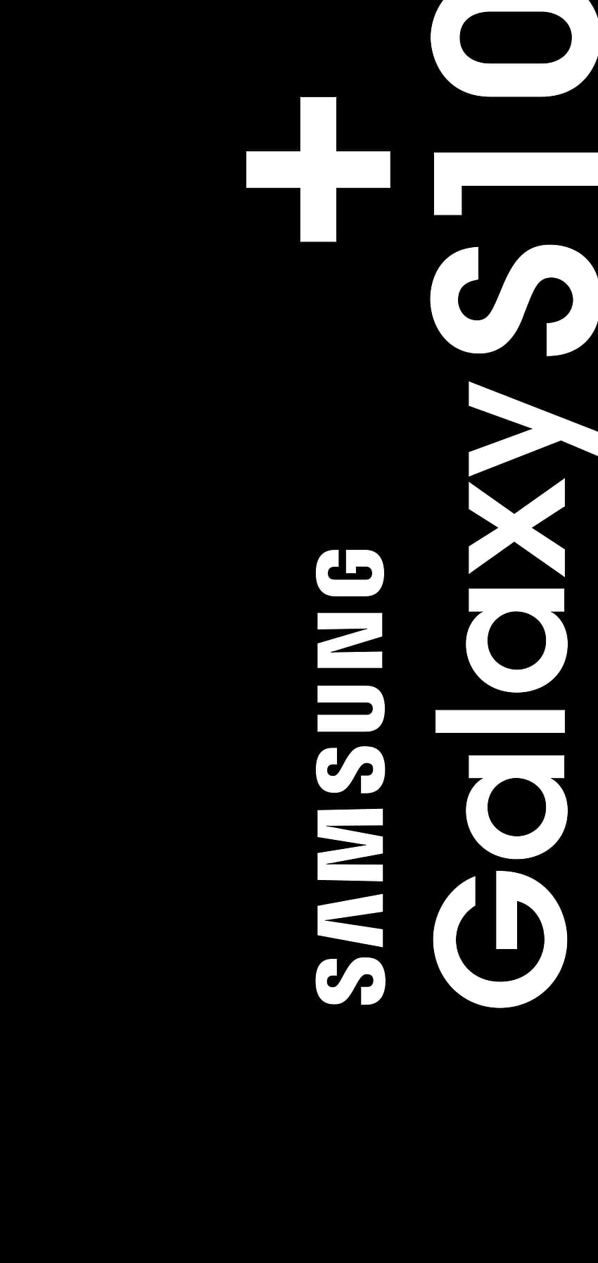 Прост Samsung Galaxy S10 Plus AMOLED приятелски настроен HD тапет за телефон