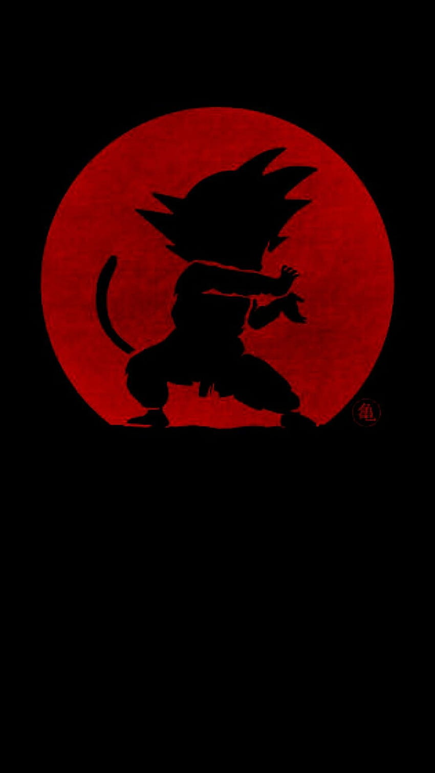 Dragonball Z Schwarz, Goku Rot HD-Handy-Hintergrundbild
