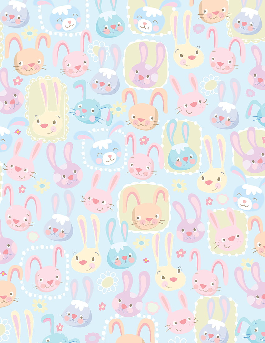 Too Many Bunnies Jill Howarth Illustration. My Stuff. Illustration, Bunny Pattern HD phone wallpaper