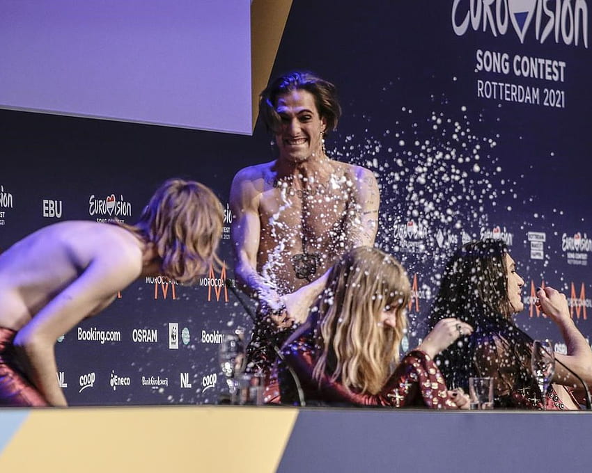 Евровизия: Италианският победител ще се подложи на доброволен тест за наркотици, Maneskin HD тапет