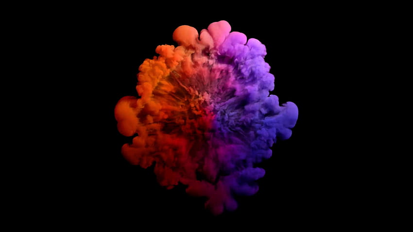 : Kolorowy dym - abstrakcja, aromat, kolor, eksplozja dymu Tapeta HD