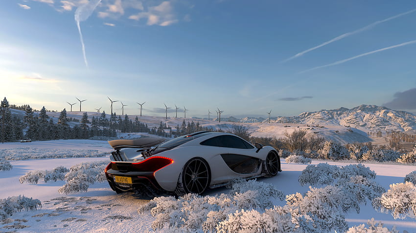 Mclaren P1, Schnee, Forza Horizon 4 HD-Hintergrundbild