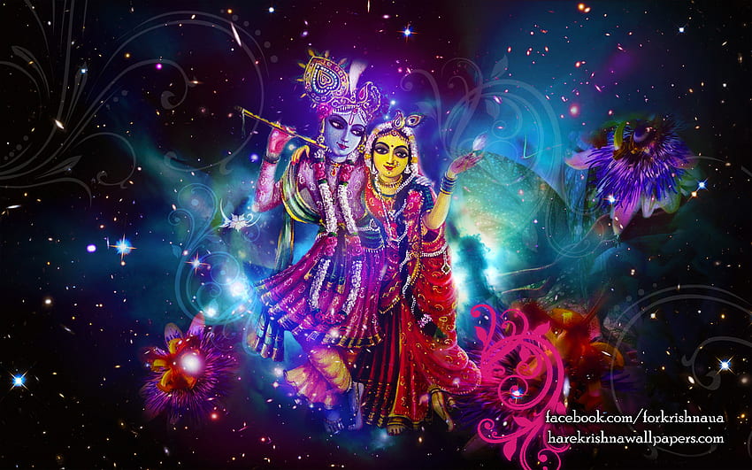 Radha Krishna (010) Ukuran 2560×1600 . Hare Krishna, Krisna Semesta Wallpaper HD