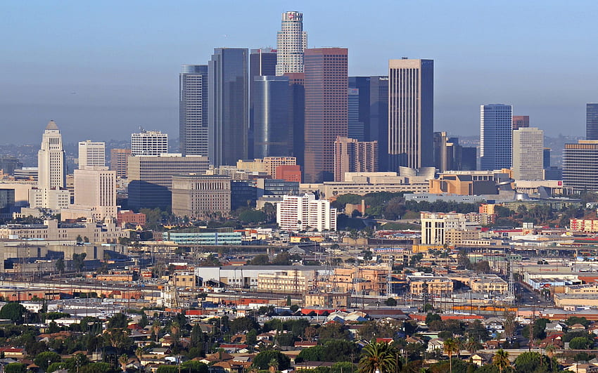 Los Angeles — Downtown Skyline — miasto Los Angeles 2017 —, Los Angeles Skyline Tapeta HD