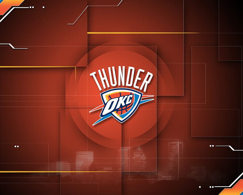 Oklahoma Thunder Grubu, Thunder Basketbol HD duvar kağıdı