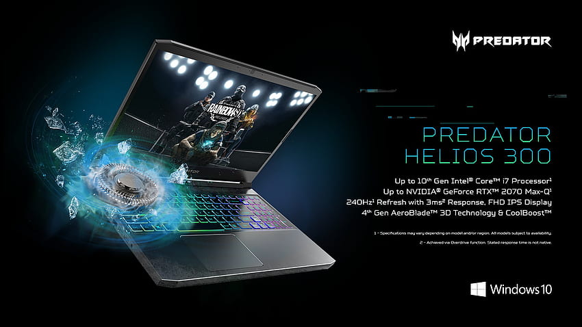Acer stellt neue Predator-Gaming-Laptops, -s und -Zubehör für 2020 vor HD-Hintergrundbild