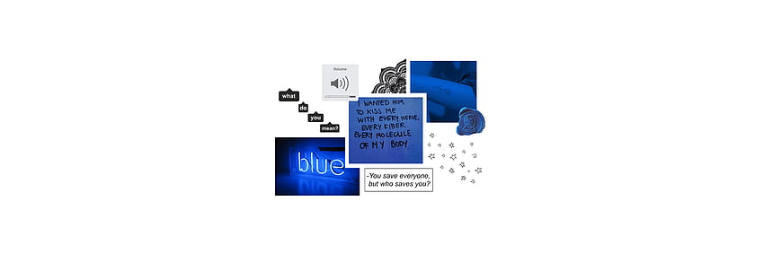 Header blue, Blue Aesthetic Collage HD wallpaper | Pxfuel