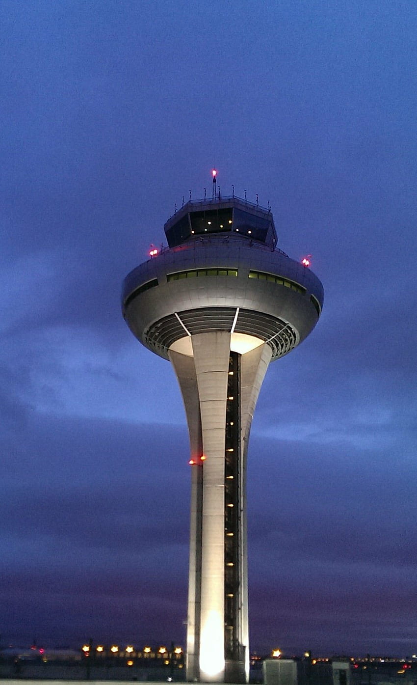 Airport Control Tower. Airport control tower, Airport tower, Water tower, Air Traffic Control HD phone wallpaper