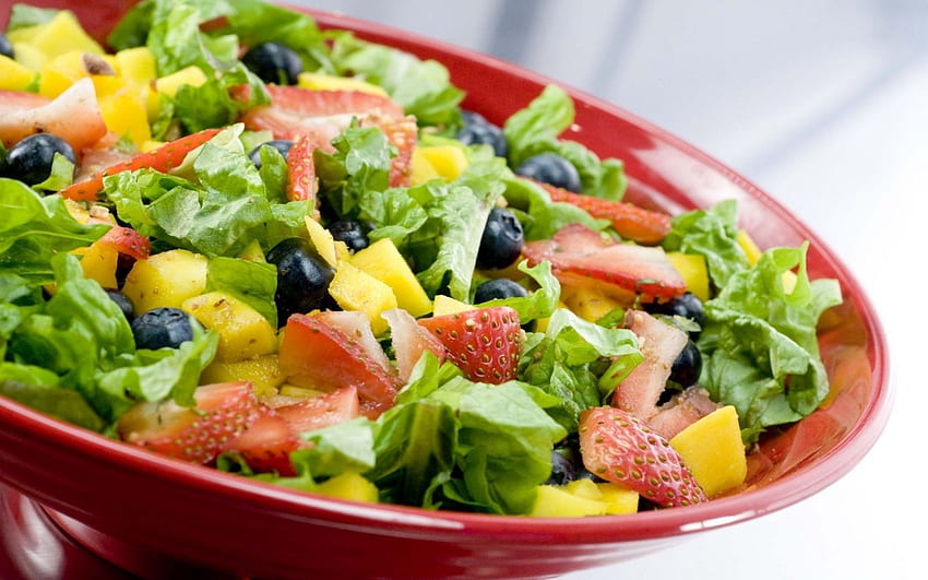 salad, vegetables, delicious, Nutrition HD wallpaper
