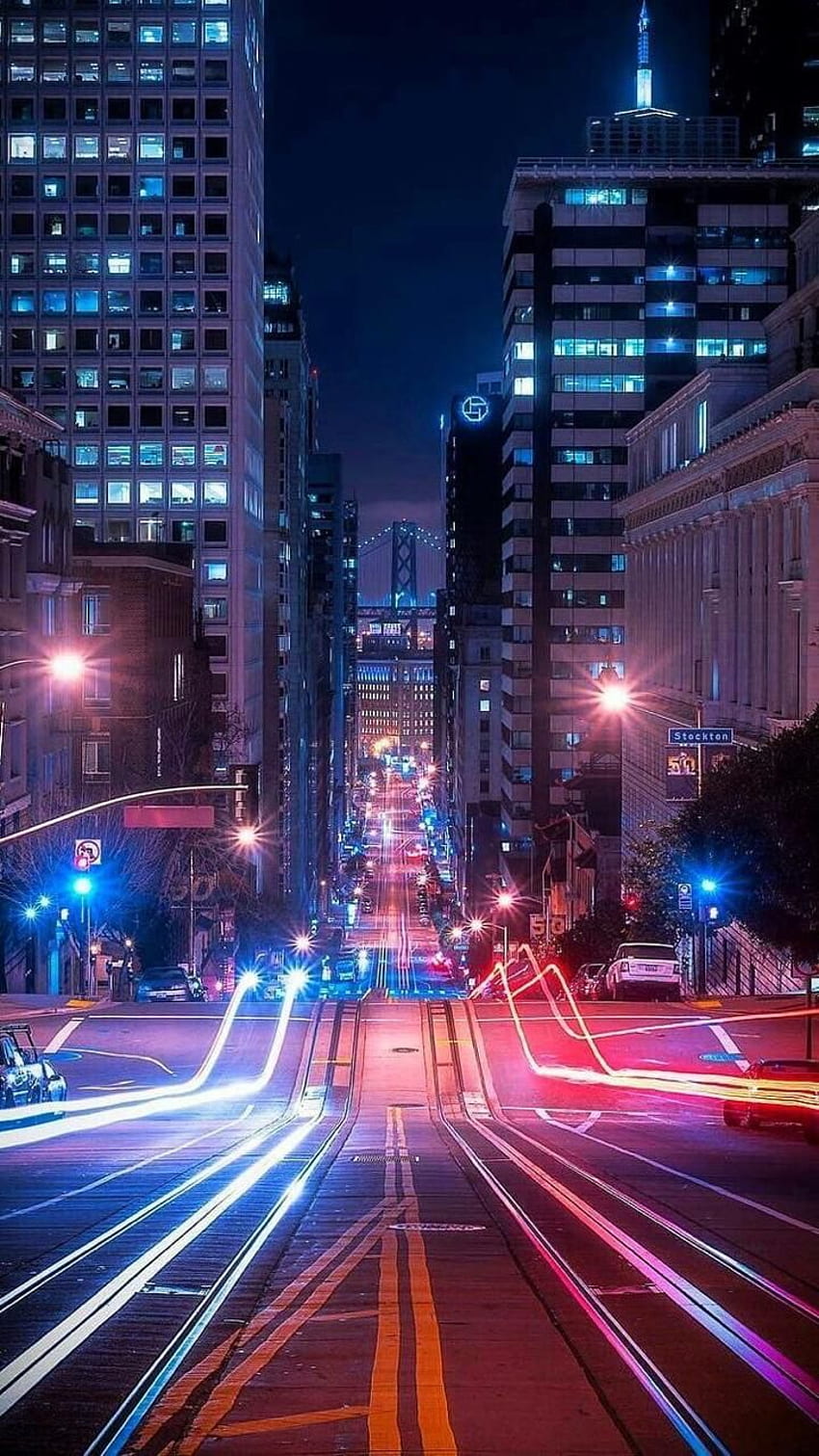 Strada Vita di città ⛩. Fare clic sul collegamento sottostante per Tech, Night graphy Sfondo del telefono HD