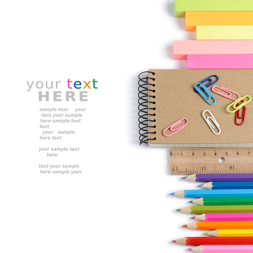 Farbige Schreibwaren - Bürobedarf - HD-Handy-Hintergrundbild