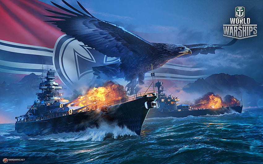 World Of Warship Eagles Jeux Allemands Navires Armée Fond d'écran HD