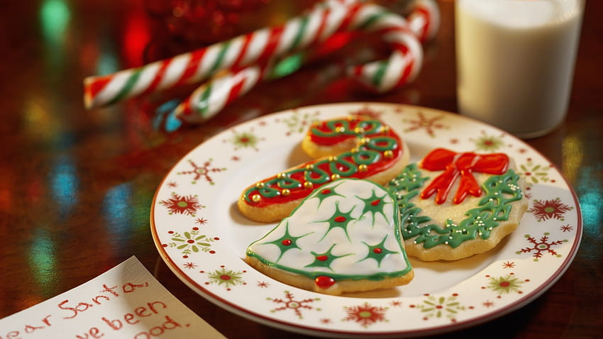 Dear Santa Ive Been A Good Kid, sweet, baking, cookies, Food HD wallpaper