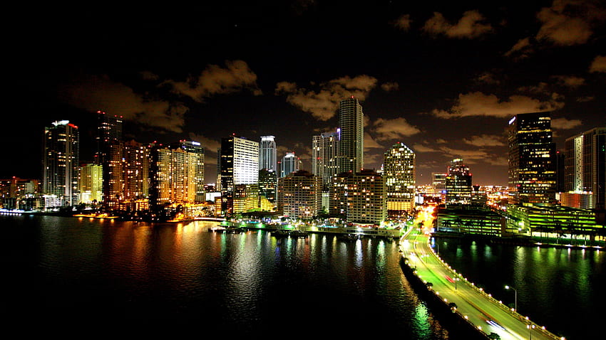 Miami Skyline At Night [] for your , Mobile & Tablet. Explore Miami Skyline . Skyline , Night Skyline , Skyline HD wallpaper