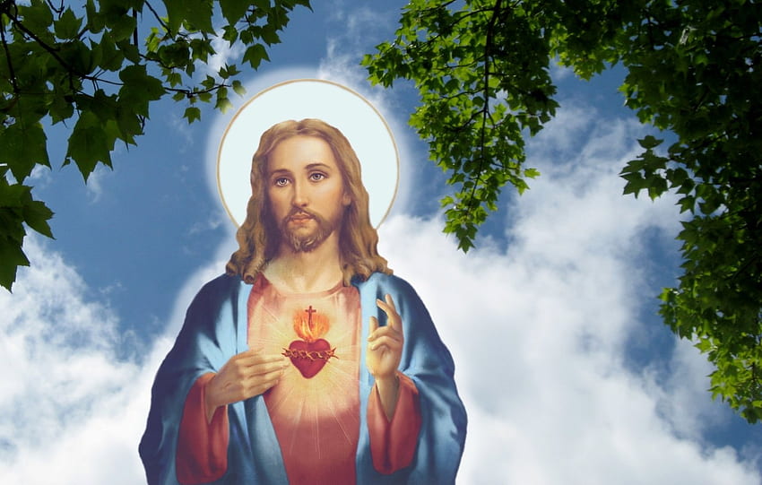 หัวใจอันศักดิ์สิทธิ์ของพระเยซูและความเป็นมา วอลล์เปเปอร์ HD