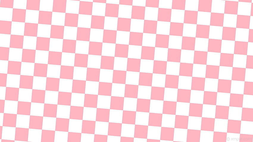 Biru dan Putih Kotak-kotak, Merah Muda dan Putih Estetis Wallpaper HD