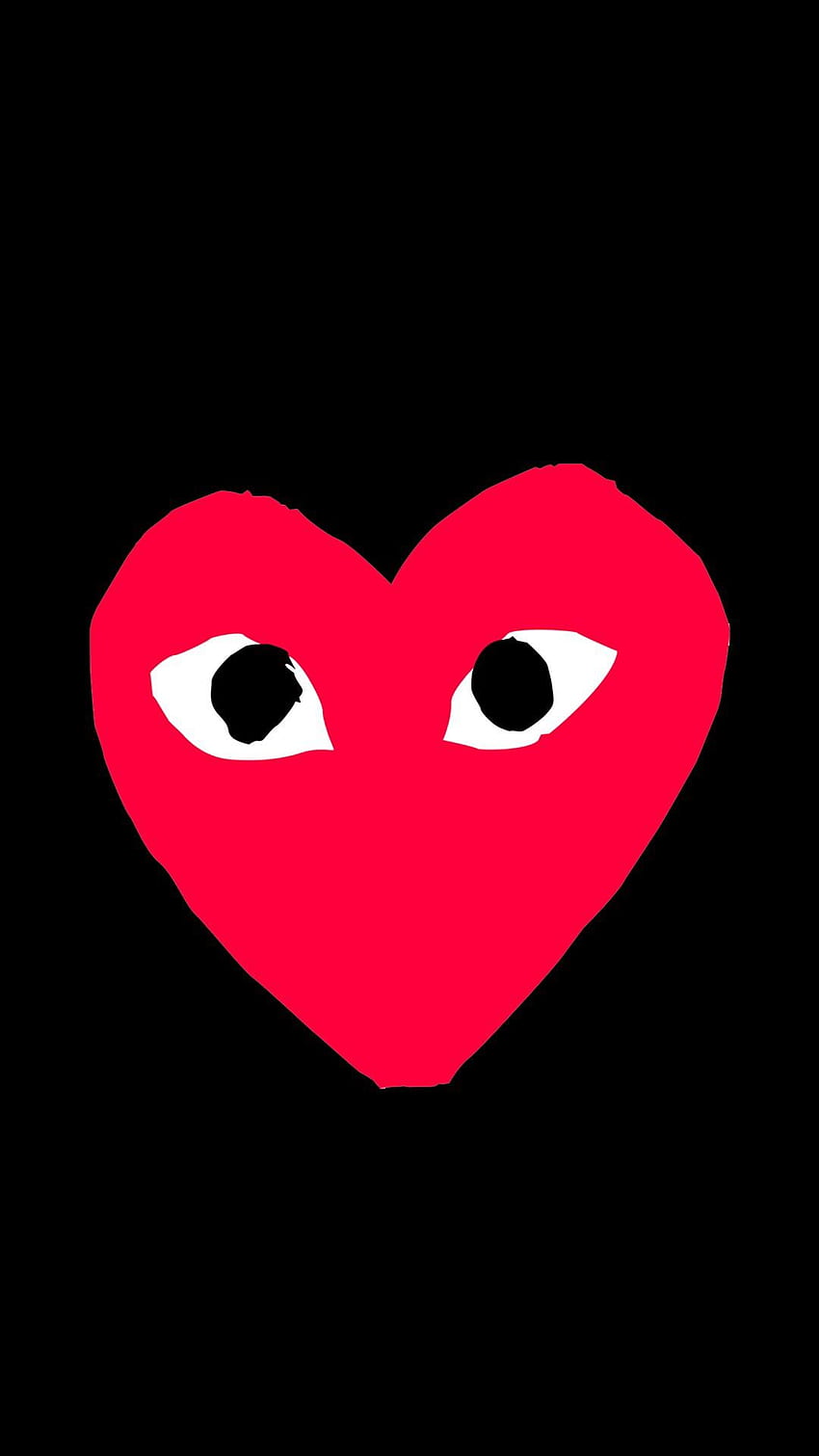 CDG - Heart With Eyes Sweatshirt -, アイズ エステティック HD電話の壁紙