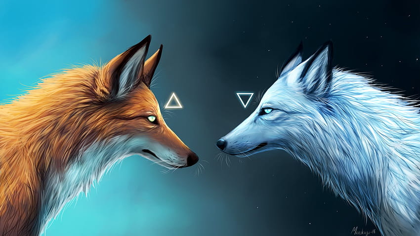 Inspired art ideas in 2021. art, wolf , wolf spirit, Wolf and Fox HD ...