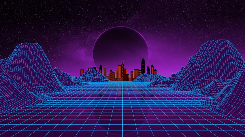 Synthwave HD тапет