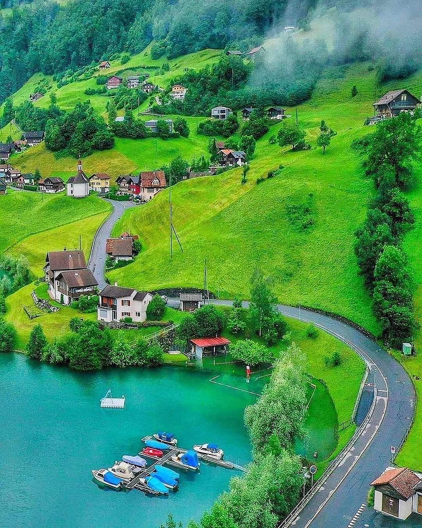 Switzerland, green, natural_landscape HD phone wallpaper