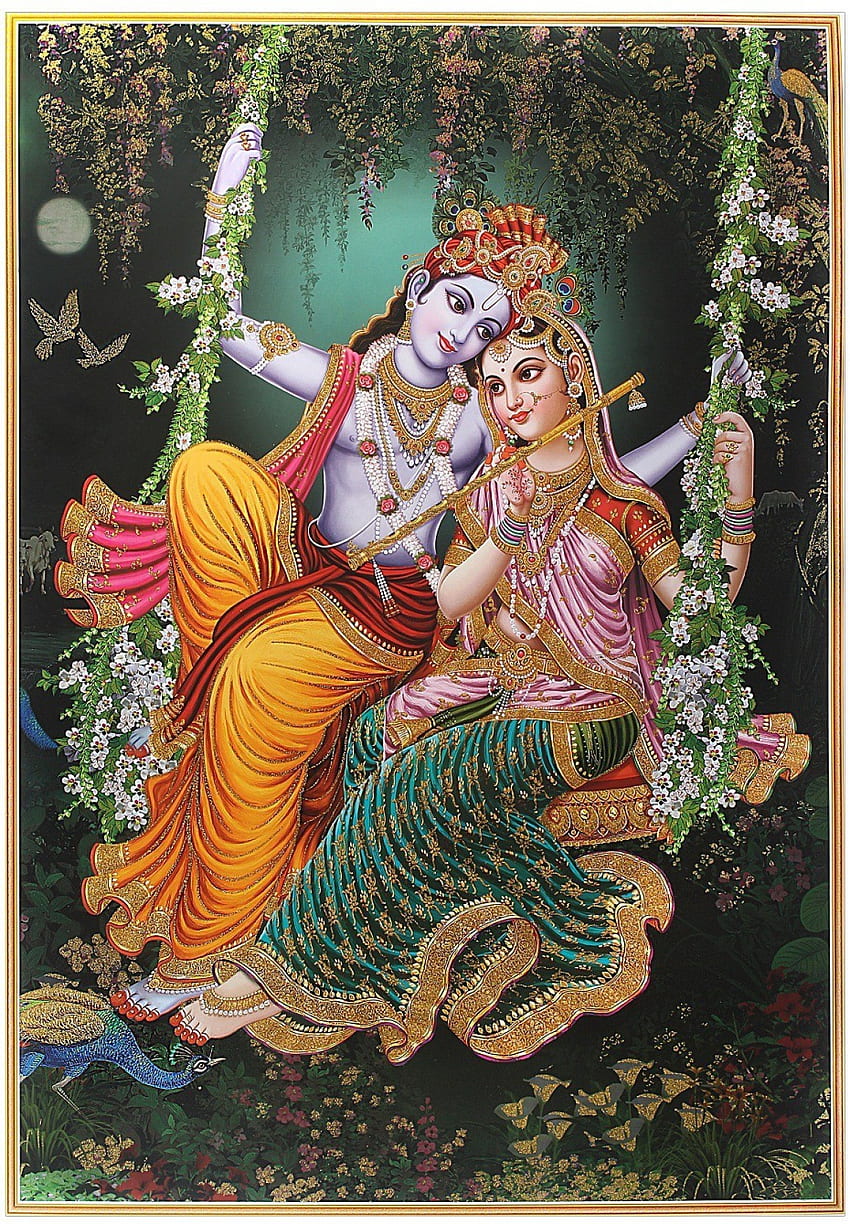 Radhe-Krishna-Sammlung 1, Radha-Krishna-Schaukel HD-Handy-Hintergrundbild