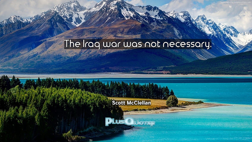 The Iraq war was not necessary- Scott McClellan, Iraq Landscape HD wallpaper