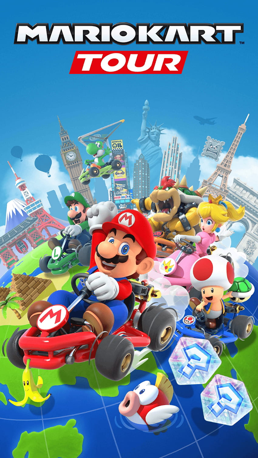 Mario Kart Tour Papel de parede de celular HD