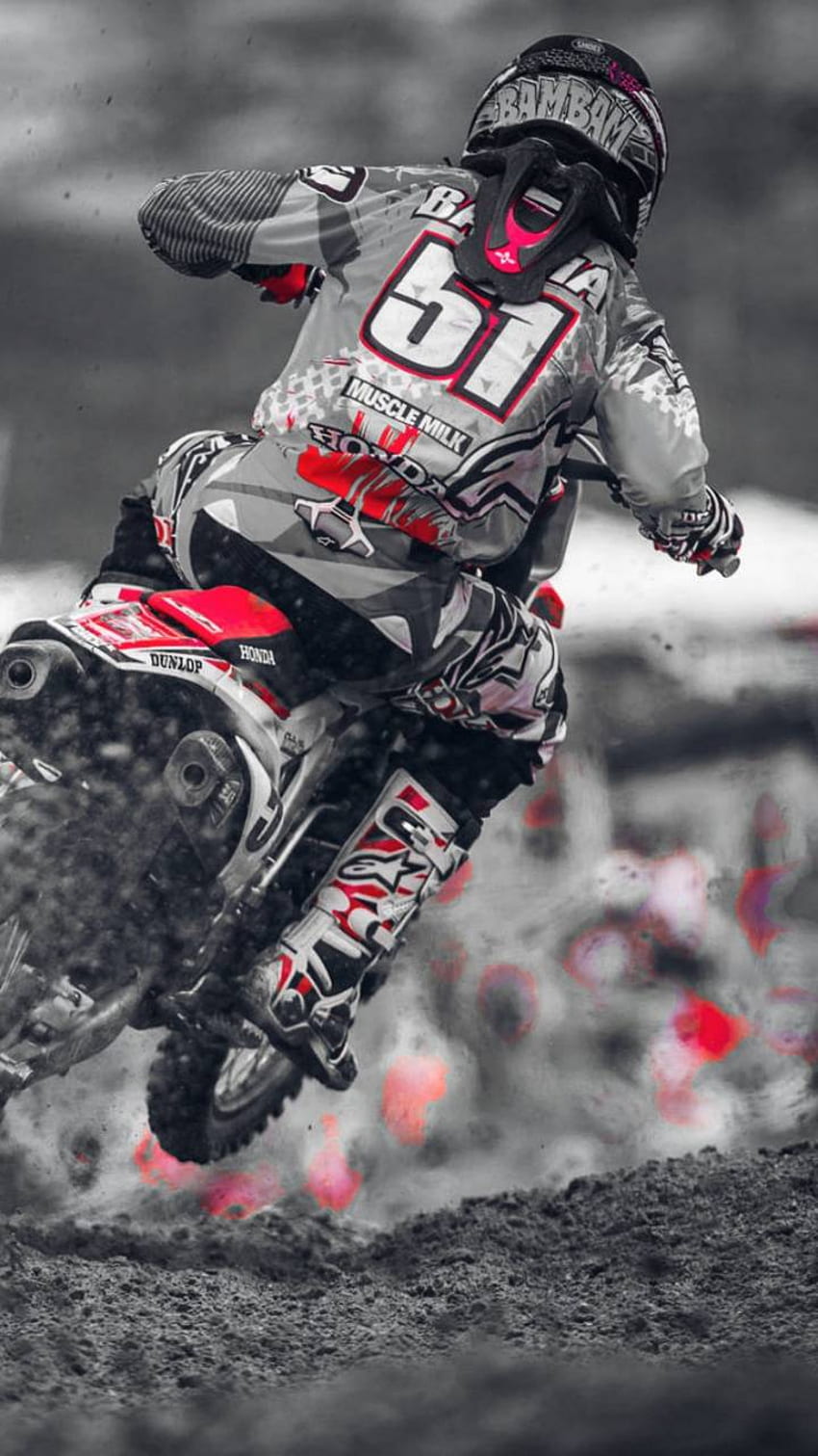 Motocross dirt bike, Black Dirt Bike HD phone wallpaper