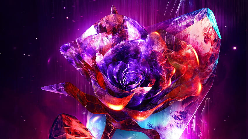 Abstract Rose (Page 1), Smoke Rose HD wallpaper