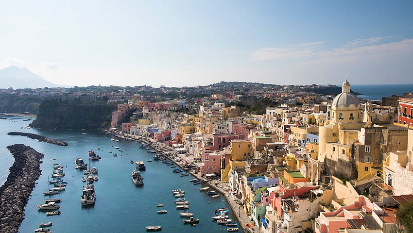 Italian Capital of Culture 2022: the beautiful island of Procida, Naples HD wallpaper