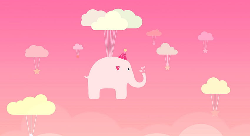 For Laptop Ap45 Cute Elephant Illustration HD wallpaper